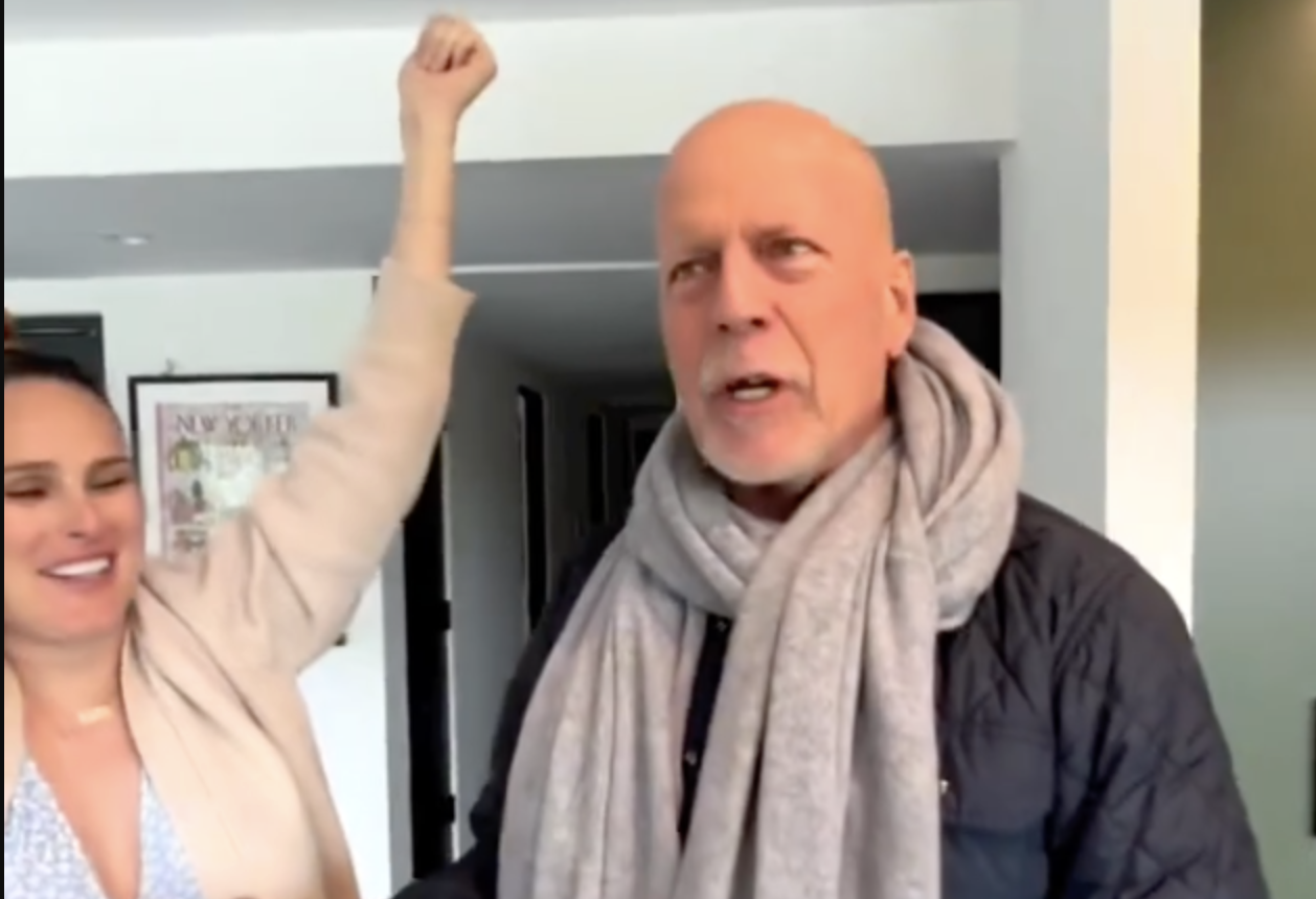 Demi Moore shares heartwarming video of family singing happy birthday to Bruce Willis - JOE.co.uk